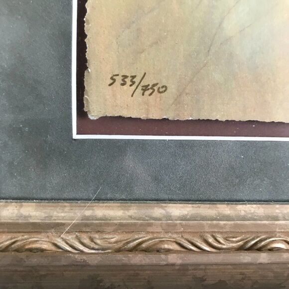 Framed "Paradise" by Gary Benfield Seriolithograph - Picture 5 of 10